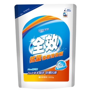 毛寶 全效抗菌柔軟洗衣精補充包 1800g【家樂福】