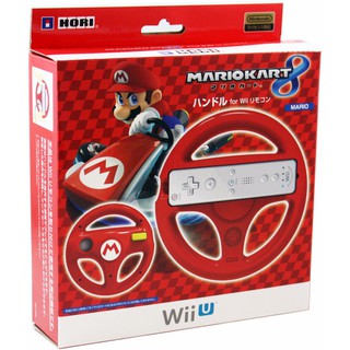 遊戲歐汀 Wii U 瑪利歐賽車8 限定方向盤 WII也可以使用 2手品 MARIO版