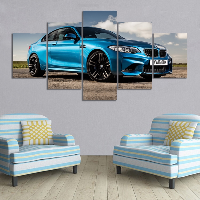 實木框畫 寶馬BMW 汽車系列海報 客廳沙發背景墻裝飾畫  酒吧裝飾畫 房間臥室玄關掛畫