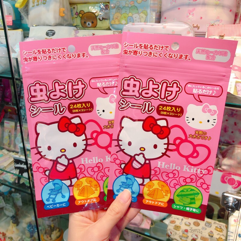 日本製 三麗鷗 kitty 精油貼片 精油 防蚊貼紙 防蚊貼片 防蚊貼