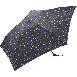 Ariel Wish-日本WPC百貨晴雨兩用折傘短傘雨傘陽傘防曬遮陽深藍色米色愛心豹紋超推薦-超輕量90g-兩款現貨各一