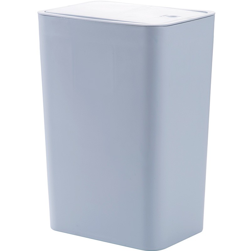 【現貨】居家家 垃圾桶 收納桶 廢紙桶 廚房 浴室 客廳 回收桶 塑料 純色 按壓式彈蓋垃圾桶