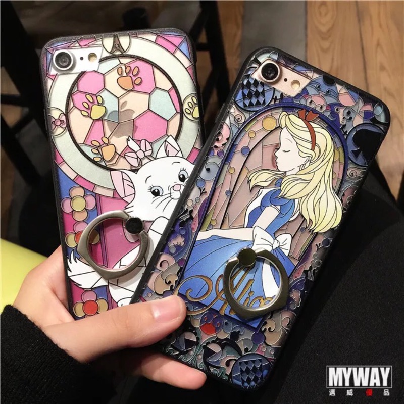 Iphone7蘋果愛麗絲小白貓全包防摔手機殼 蝦皮購物