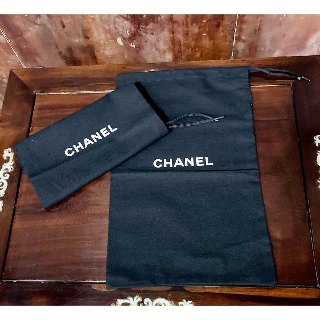 【名牌鞋收納袋】Chanel 鞋袋 專櫃正品 鞋子防塵袋 收納袋1對(2個) 全新品