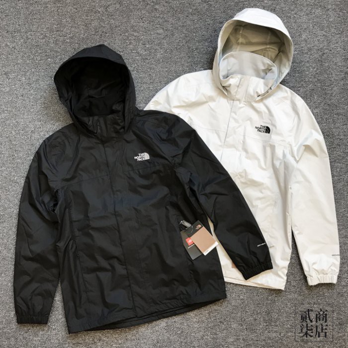 (貳柒商店) THE NORTH FACE DRYVENT 男款 黑色 白色 防風防水 外套 可加內裡 TNF 帽子可收