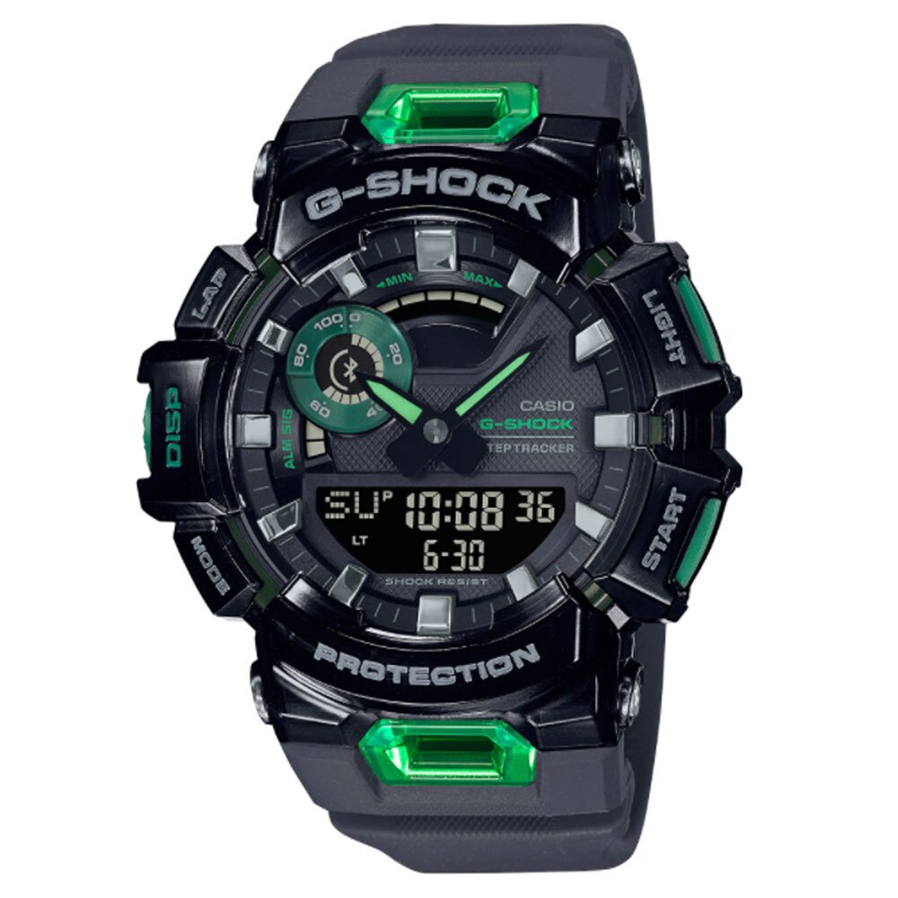 CASIO G-SHOCK GBA-900SM-1A3 藍牙連線 半透明活力亮彩運動腕錶-黑