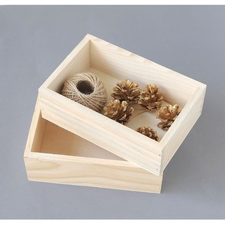 木盒 收納盒 置物盒 TTzakka 單格 單層 桌上收納盒單層收納 淺木色 生活雜貨 原木 實木 OTU07D3