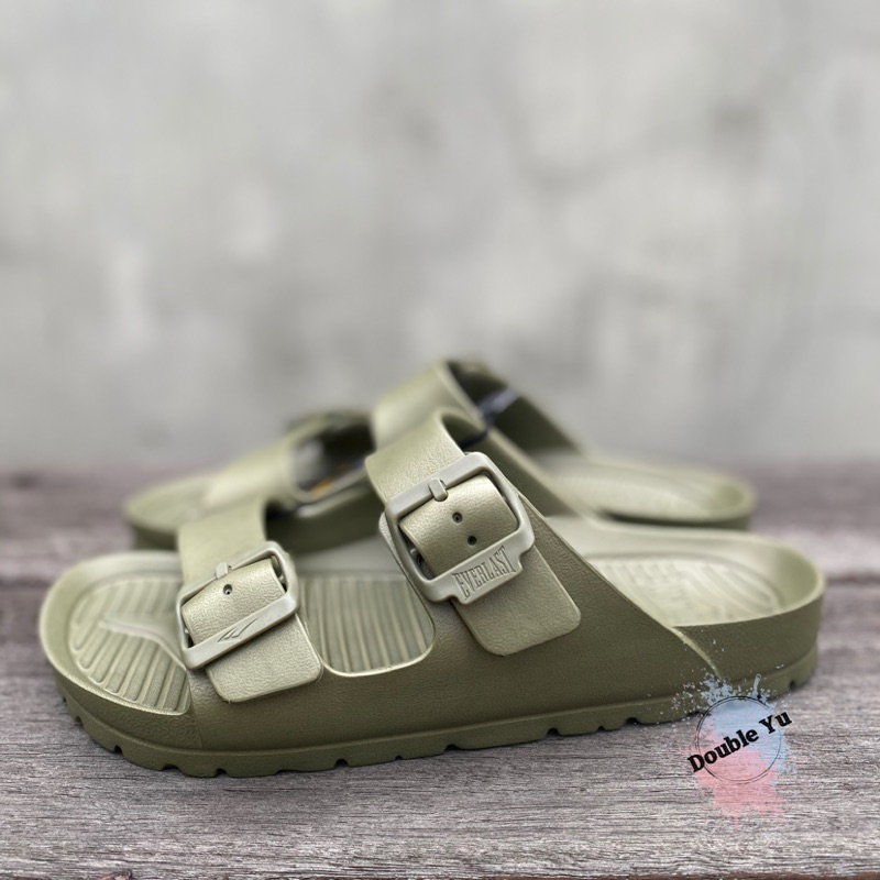 DY• EVERLAST 拖鞋 軍綠 防水 休閒運動 美國品牌 可調整寬度 女鞋 現貨 4025220173
