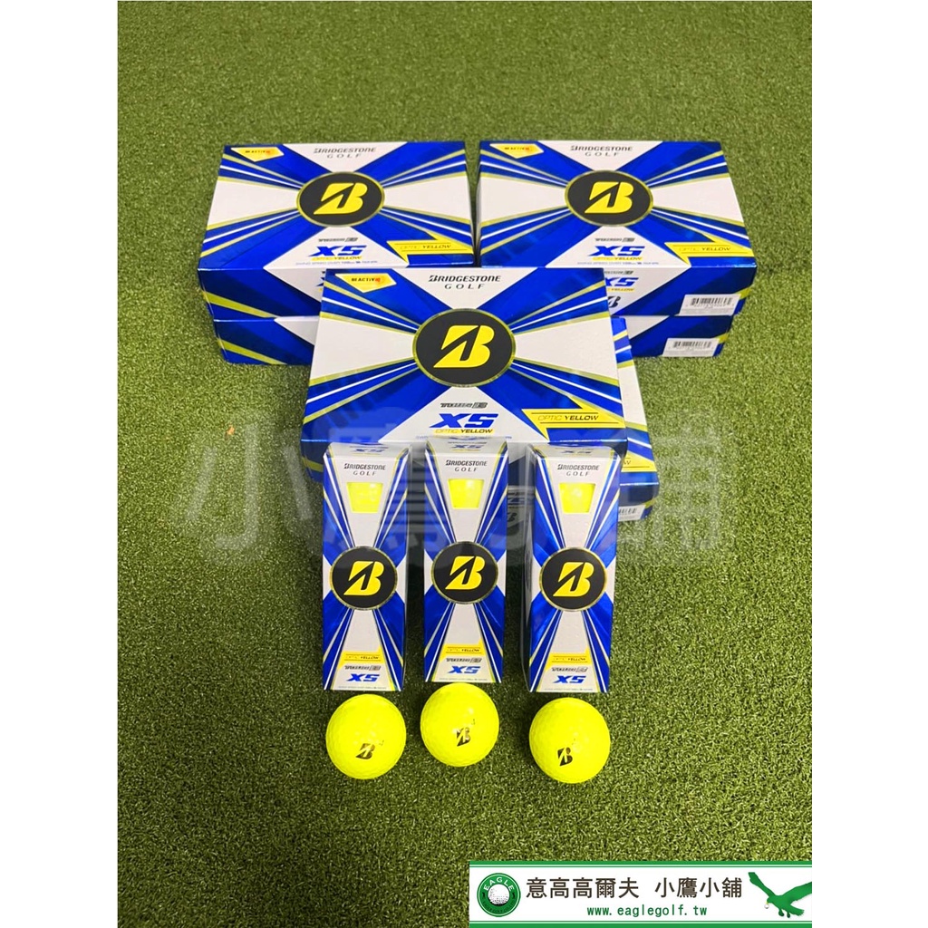 [小鷹小舖] BRIDGESTONE GOLF BALL TOUR B XS YELLOW 高爾夫球 爆炸性速度 '22