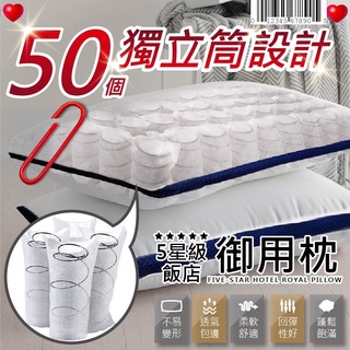 注意!注意~【臺灣製造獨立筒枕頭】透氣彈力頸椎支撐枕頭/彈簧枕頭 五星級透氣網布 有彈性 獨立筒+棉花 附提袋★超商免運