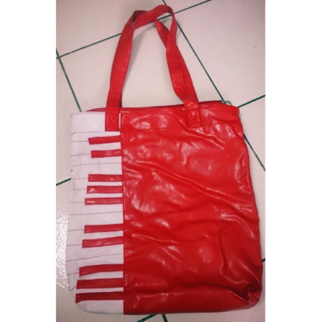 【二手包包】紅色鋼琴鍵造型包包