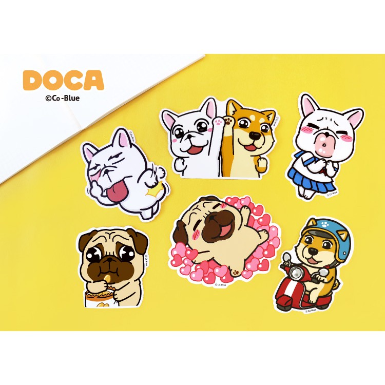 豆卡系列 可愛大貼紙.可愛裝飾貼紙.防水裝飾貼紙 CST-348