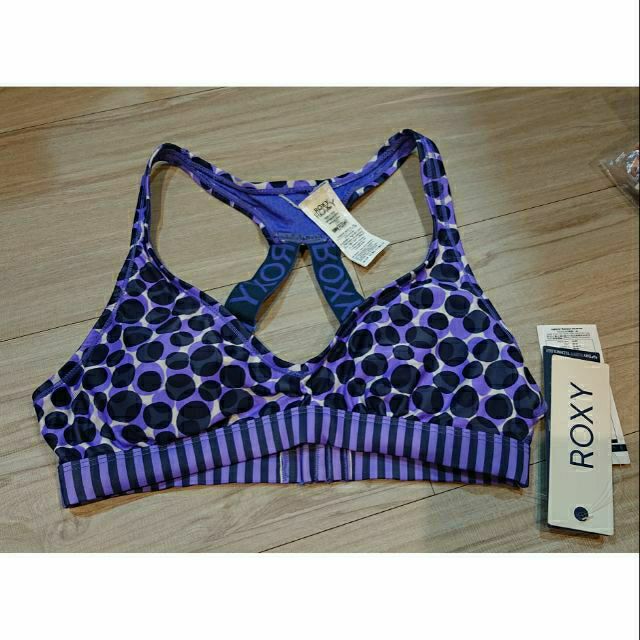 💮現貨特價💮 Roxy 紫圓兩用型泳衣/運動內衣 最後一件XS 售完斷貨
