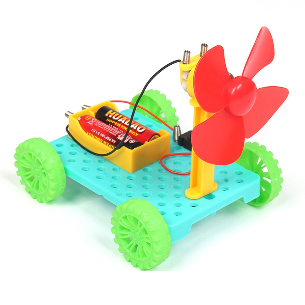 風力汽車 DIY 電子套件技術科學玩具兒童教育套件實驗創意發明學校玩具
