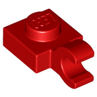 【金磚屋】61252RD10 LEGO 樂高零件 薄片水平夾 紅色10入