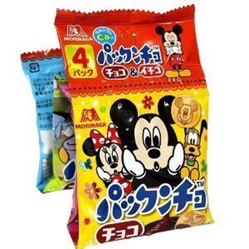 森永 迪士尼 米老鼠 巧克力&amp;草莓球-1串4包