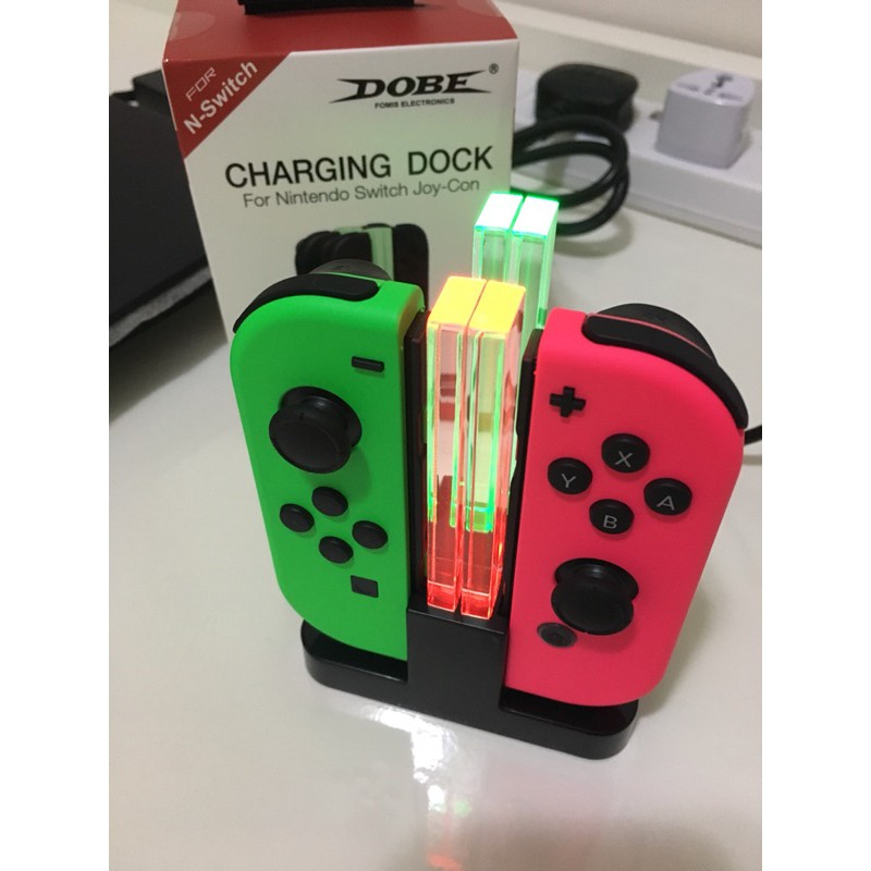 Pgm Switch Joycon 多功能手把充電座充電器jc 充電joy Con Pro 任天堂 蝦皮購物