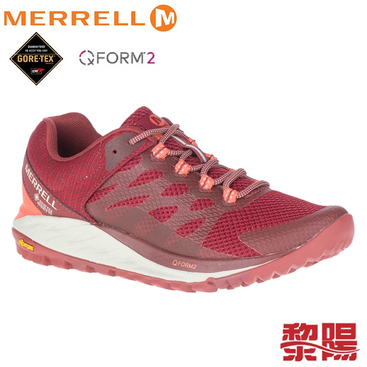 MERRELL 美國 ANTORA 2 GORE-TEX 防水多功能健行鞋 女款 磚紅/橘 33ML066752
