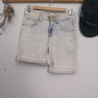 【全新】cotton on 淺色 牛仔褲 短褲 五分褲 刷色 仿舊 復古 中腰 澳洲 forever21zara