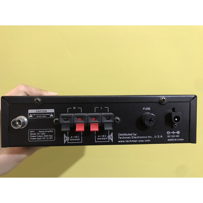 二手techman Pa 126u 擴大機 可插一支麥克風 藍牙usb Sd Aux Mp3 半價出清 蝦皮購物