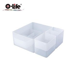 O-Life B-014置物整理收納盒/ 白色款 eslite誠品