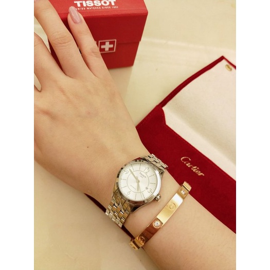 101購入附購証9.5成新 瑞士天梭錶 Tissot機械錶 女錶