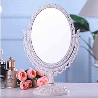 橢圓形立鏡桌鏡化妝鏡 鏡子 雙面鏡