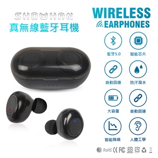 SHOWHAN 高保音質 真無線藍牙耳機 藍牙5.0 藍牙耳機 安卓藍芽耳機 無線耳機 耳機 免持耳機