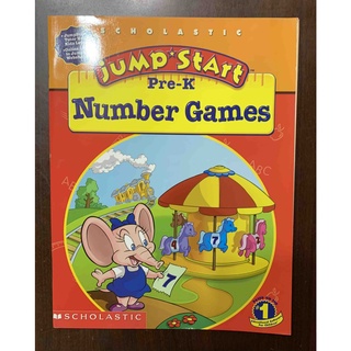 【二手英文童書】Scholastic／Jump Start Pre-K Number Games