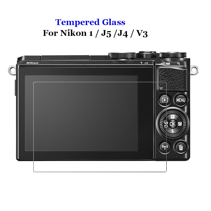 適用於尼康 1 / J5 /J4 / V3 相機鋼化玻璃 9H 2.5D LCD 屏幕保護膜防爆膜鋼化玻璃護罩