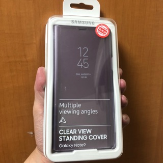 Samsung Note9 全透視感應皮套 紫色