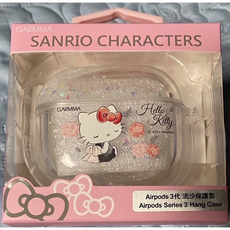 Hello Kitty AirPods 3代 藍芽耳機流沙保護套