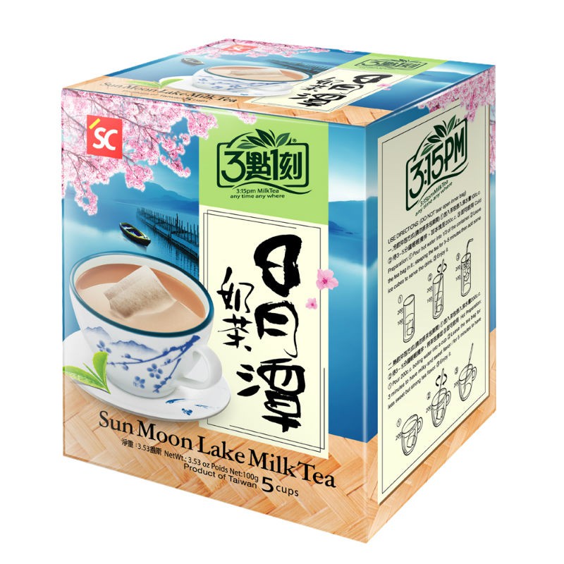 【3點1刻】世界風情 日月潭奶茶 (5入/盒)
