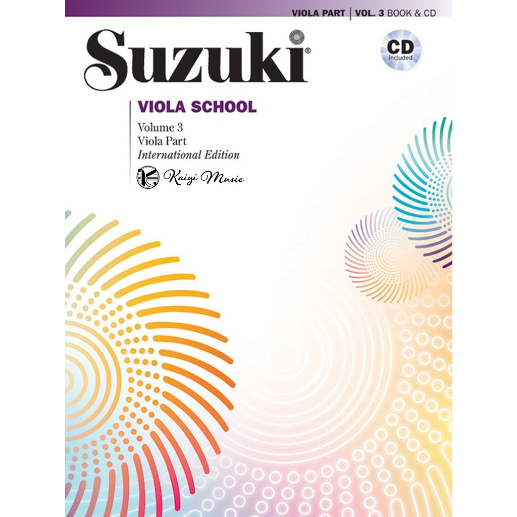 【凱翊︱AF】鈴木中提琴第3冊教本&amp;CD Suzuki Viola School Book&amp;CD Vol.3