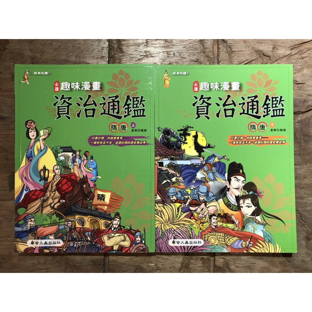 趣味漫畫資治通鑑 隋唐 上 下 童樂 知識學習漫畫 螢火蟲 城南舊肆二手書店 蝦皮購物