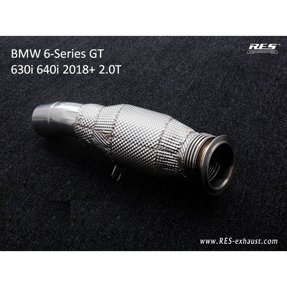 【RES排氣管】BMW 6-Series GT 630i 640i 不鏽鋼/鈦 中尾段 電子閥門 – CS車宮