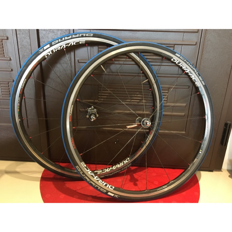 出清 Shimano Dura Ace C24 輪組 爬坡輪 送Schwalbe 外胎