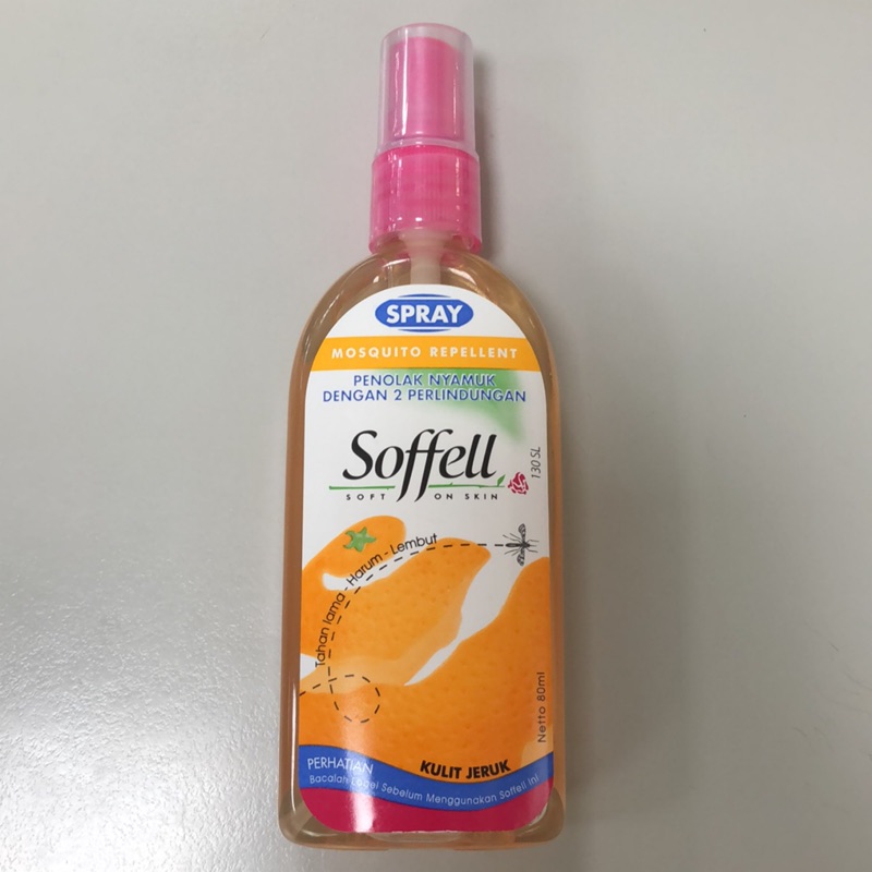 國際品牌 現貨 Soffell 80ml 噴霧 橘子 天然防蚊液 熱賣商品 越南 泰國 印尼