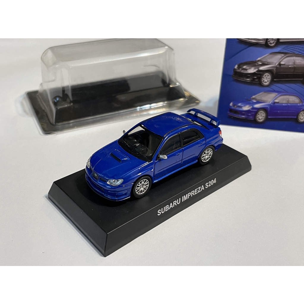 Kyosho 1/64 Subaru Impreza S204 藍 絕版