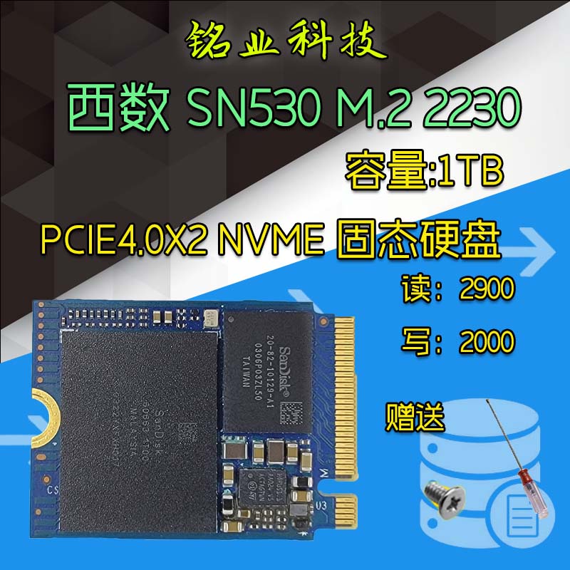 【現貨】WD西數數據CH SN530 512G 1T M2 NVME 2230 固態硬碟XBOX擴展卡