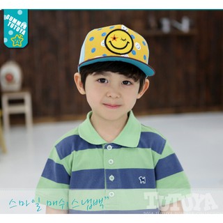 寶貝時尚配件屋 TUTUYA 韓版 兒童 帽子 春夏款 男女 童帽 寶寶 遮陽帽 鴨舌帽 笑臉 棒球帽