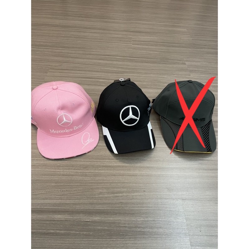 正貨 賓士 Benz AMG鴨舌帽 棒球帽 老帽 粉色&amp;黑色