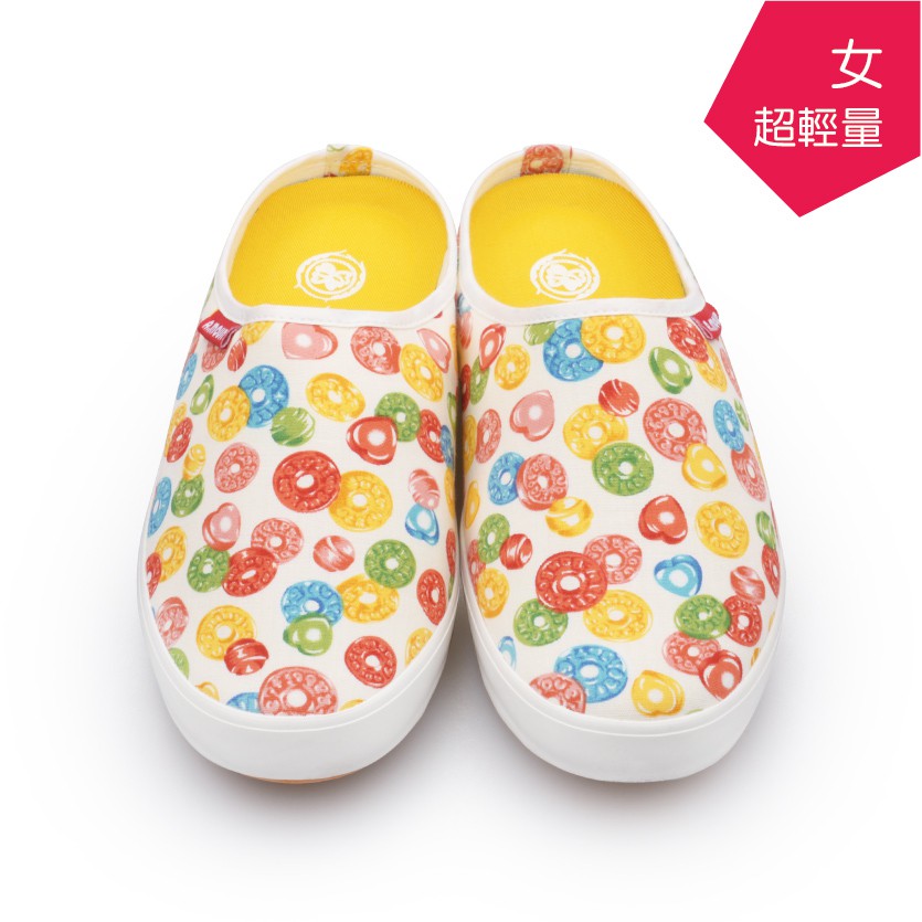 【A.MOUR經典手工鞋】輕履懶人鞋系列 - 糖果白 / 嚴選布料 / DH-6569