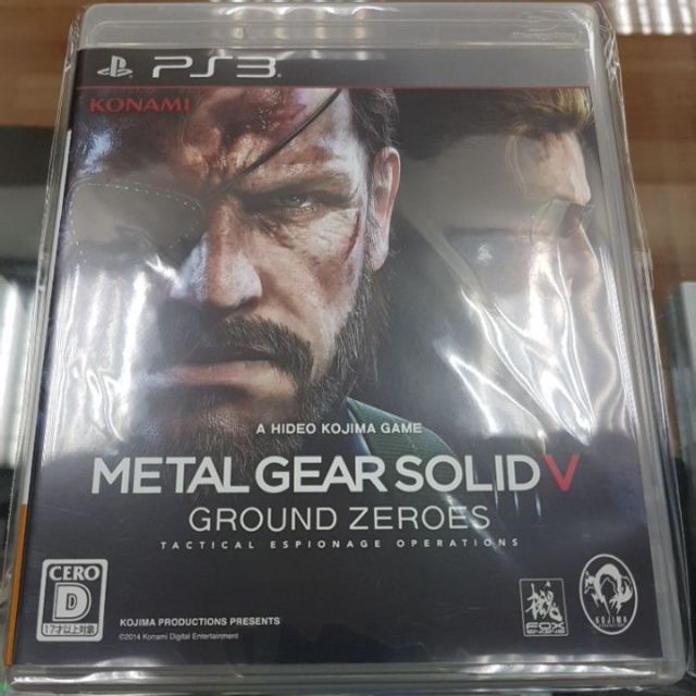 布客曼 Ps3 特攻神諜潛龍諜影5 原爆點metal Gear Solid 5 Ground Zeroes 日版 蝦皮購物