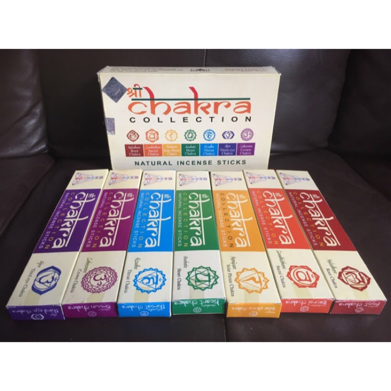 [遇見香] 印度香 七輪脈 能量平衡香 CHAKRA collection  特級線香 AAR GEE七脈輪香 線香