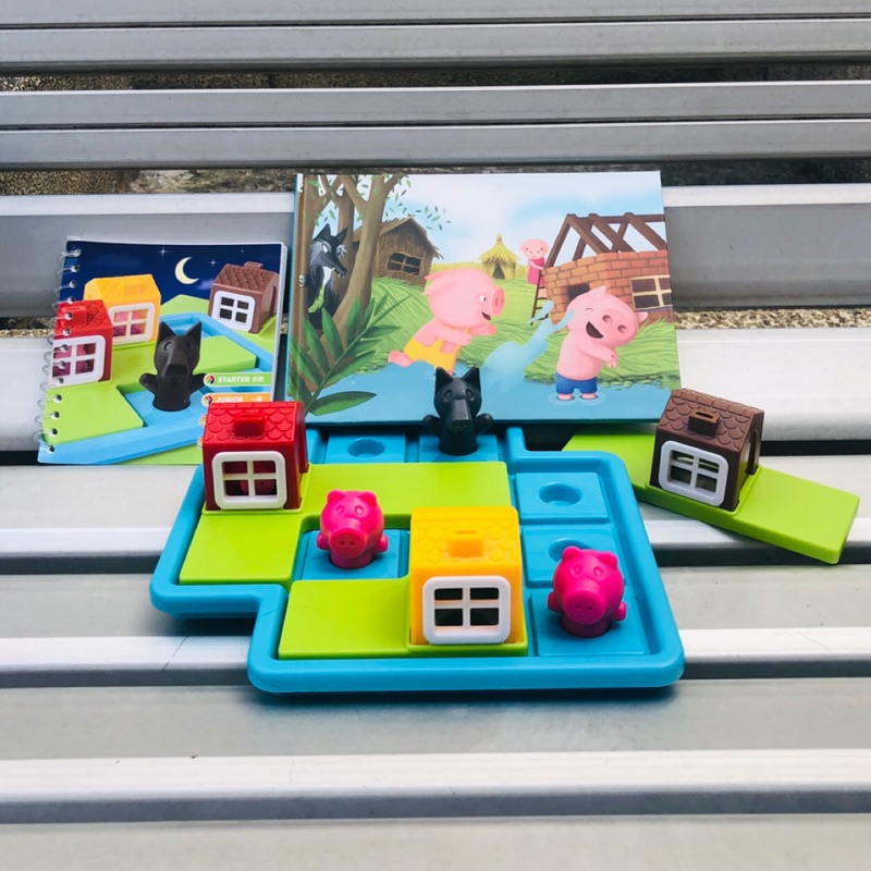 小乖蛋 三隻小豬兒童智力開發大腦桌遊邏輯思維訓練玩具for imtweety