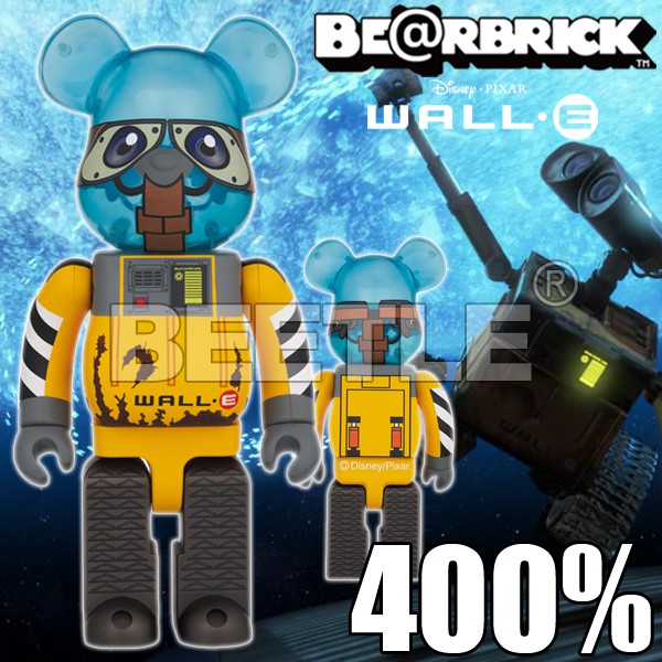 BEETLE BE@RBRICK WALL-E 瓦力 迪士尼 DISNEY BEARBRICK 庫柏力克熊 400%