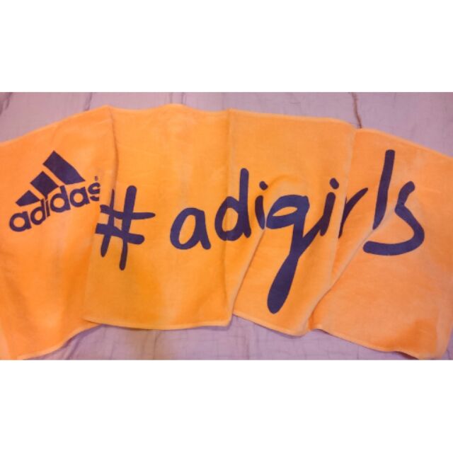 Adidas愛迪達with adigirls運動毛巾