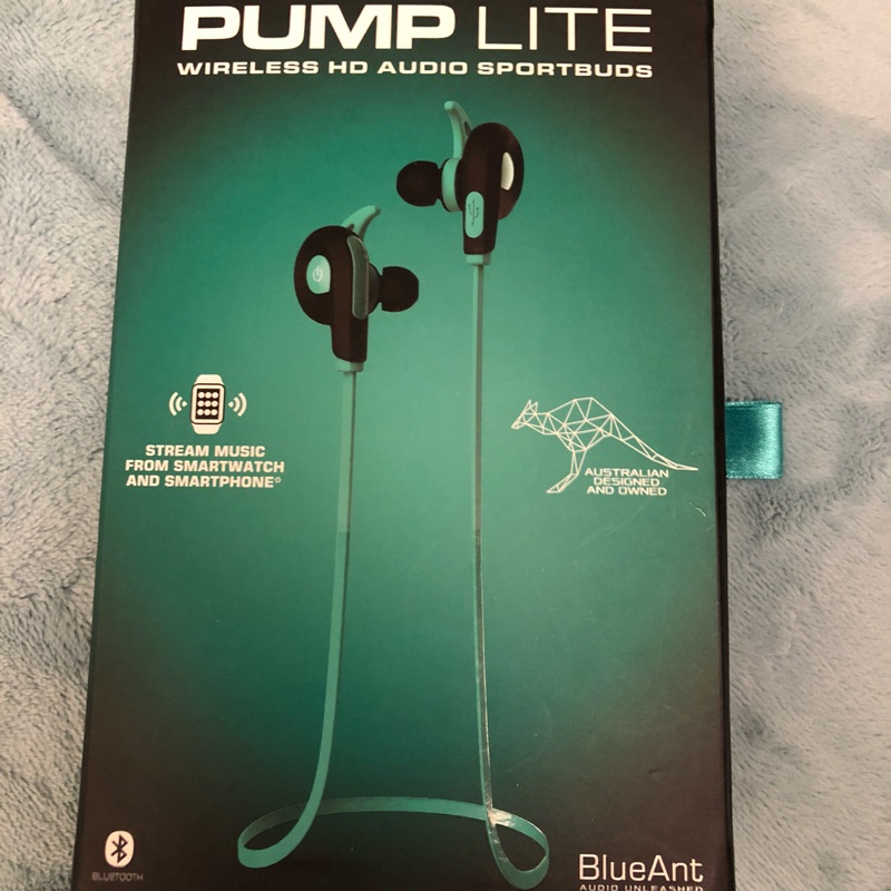[近全新]BlueAnt Pump Lite 防水藍牙耳機 無線耳機 防水IP54 運動耳機