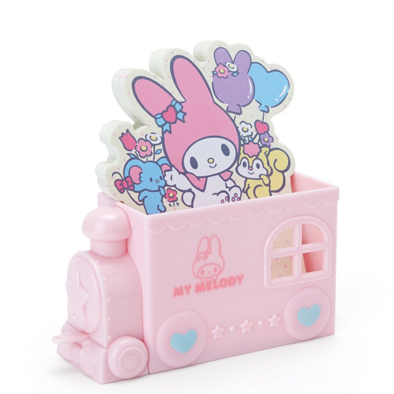 哇哈哈日本代購 現貨 My Melody 美樂蒂 火車造型置物盒便條紙組